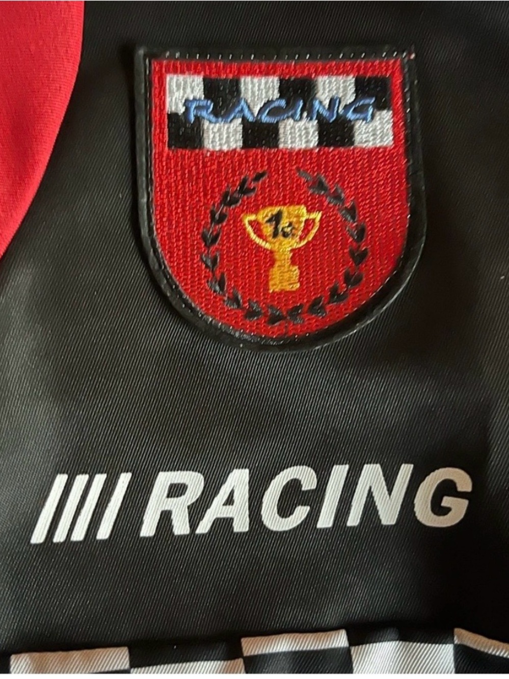 Kids Red Racing Jumpsuit - Picture 4 of 9
